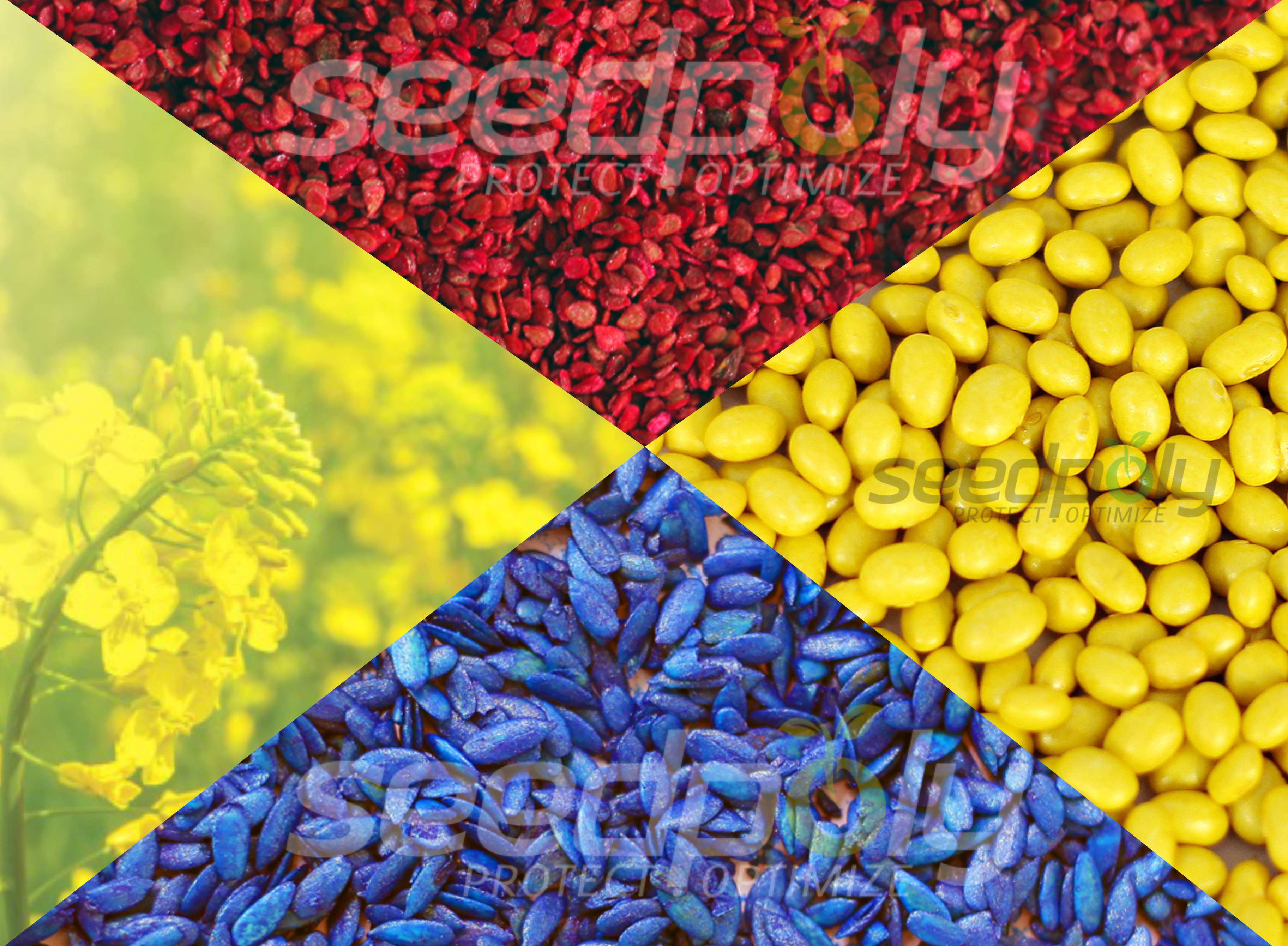 Red, Orange, Blue, Yellow Seed Coating Polymer manufacturers